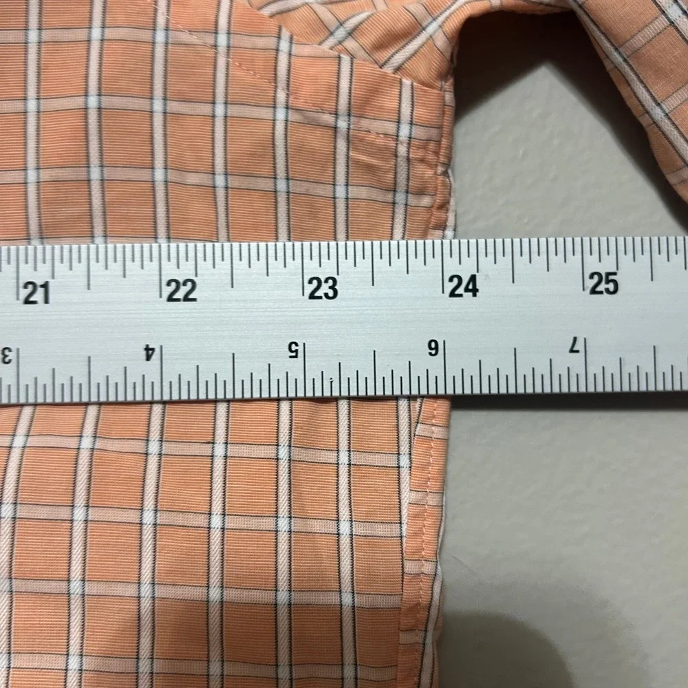 Scott Barber Men's Button Down Shirt XL Blue Orange Check Plaid Bundle 4 Pack